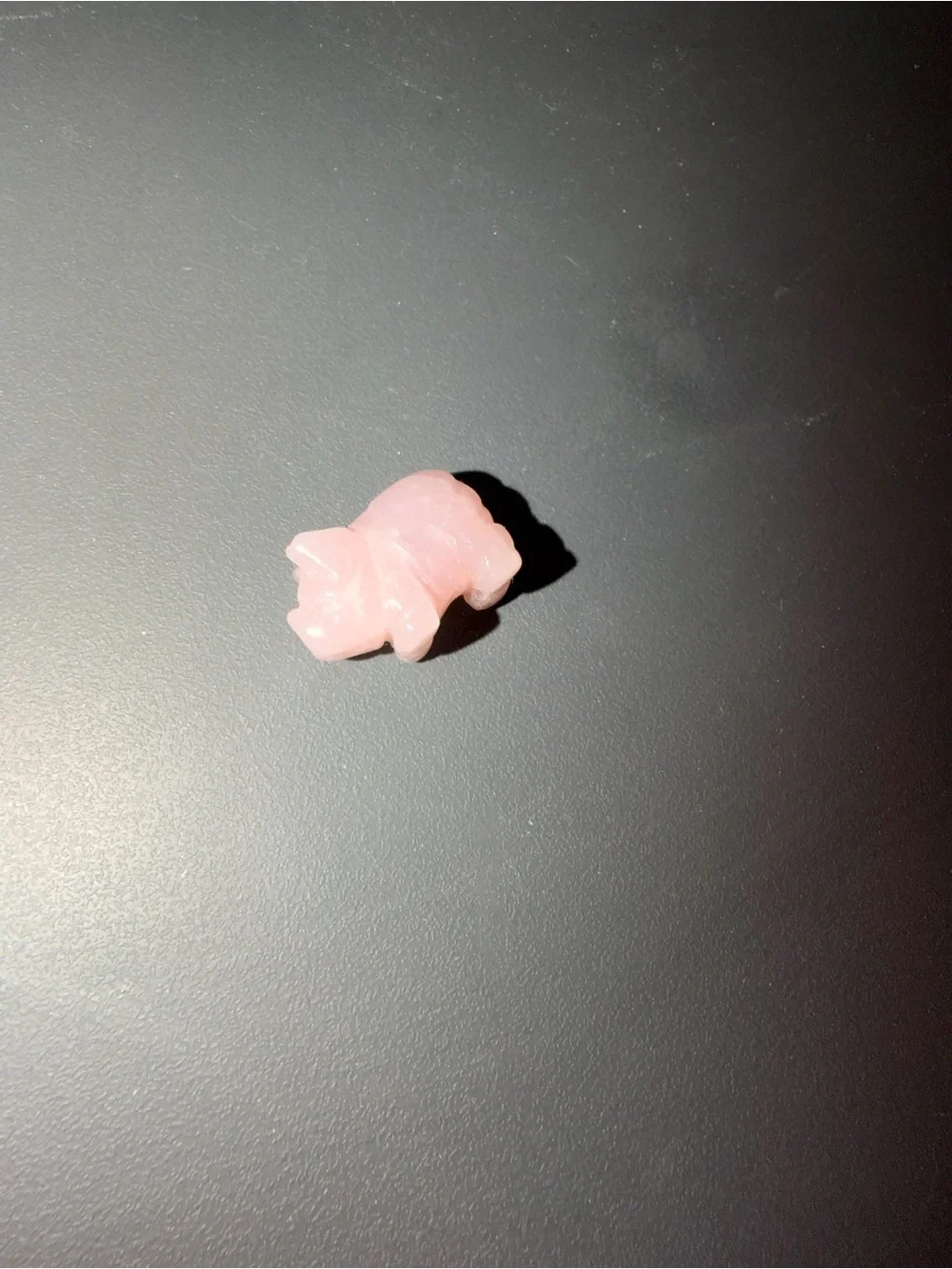 Small Pink Decorative Pet Accent Stone - Rose Quartz Look